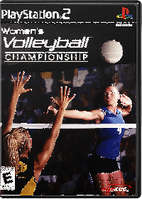 Women's Volleyball Championship Playstation 2  box art